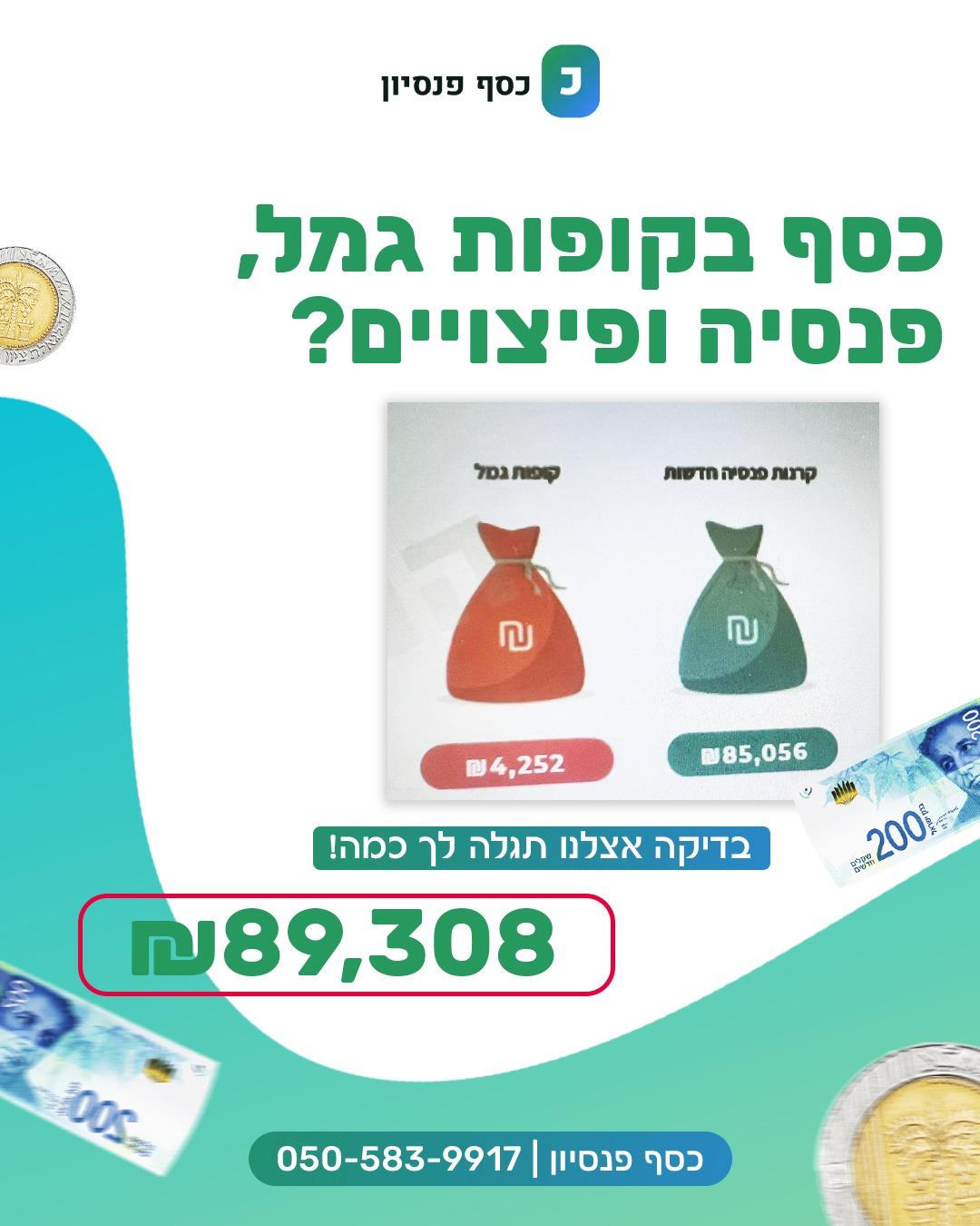 דוגמה להצלחה של לקוח עם סכום משיכה של 89,308 שקלים